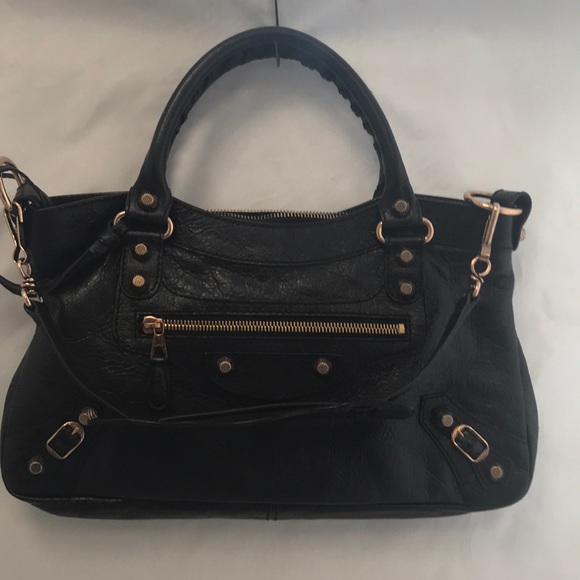 BALENCIAGA Lambskin Leather Giant First Satchel - Picture 1 of 8